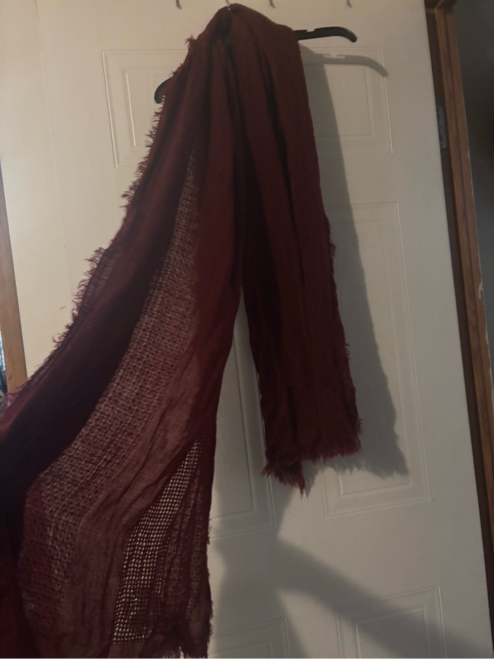 Maurice’s Burgundy Fringed Scarf